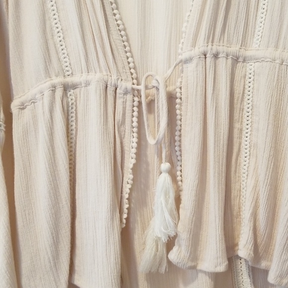 Boho bell sleeve festival rodeo western wear cover up/shrug - Picture 4 of 5